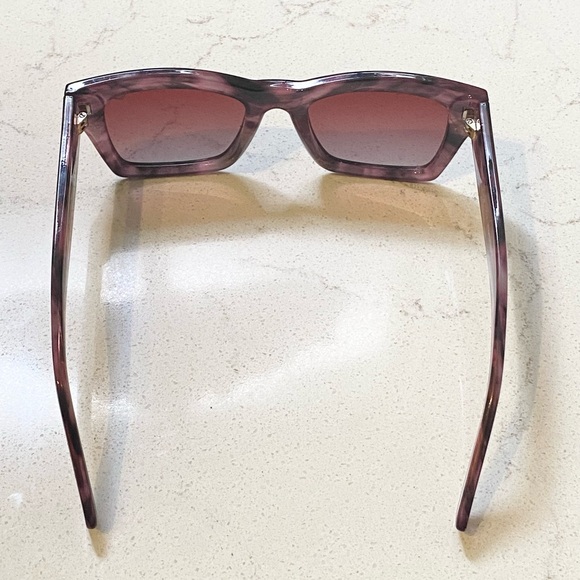 Roxy Pink Marble Square Sunglasses - Picture 5 of 6